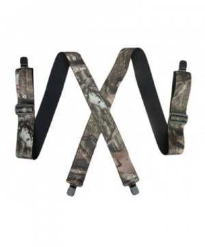 MENDENG Camouflage Clip End Suspenders Strong