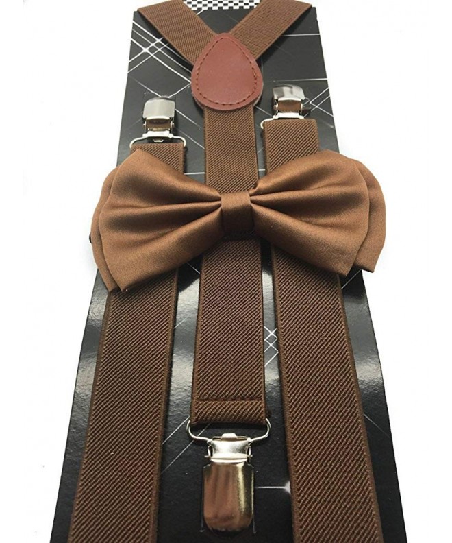 Brown Wedding Accessories Adjustable Suspenders