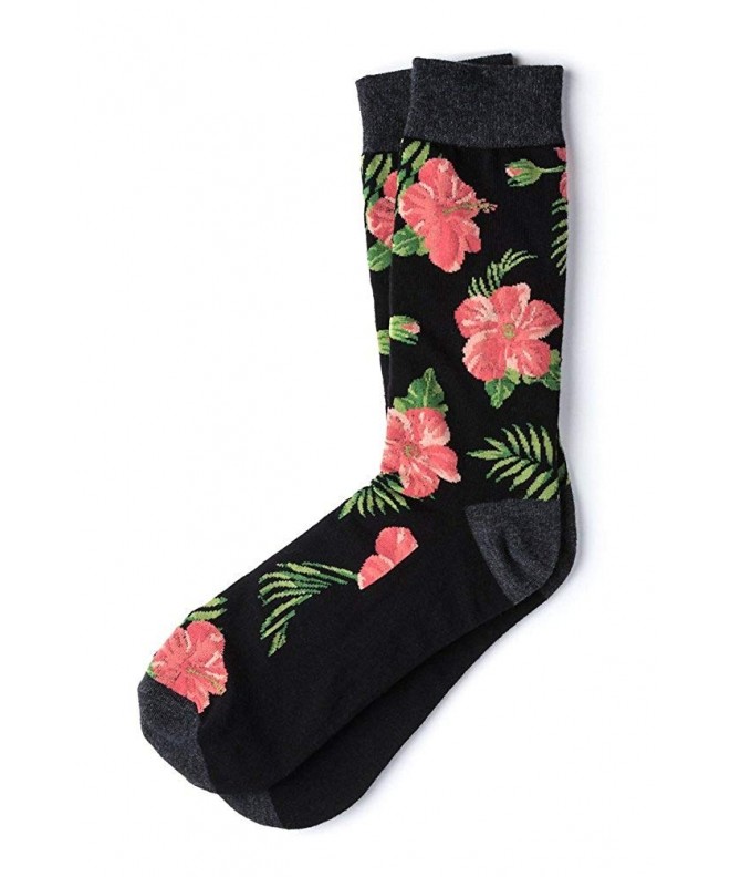 Hibiscus Floral Carded Cotton Sock