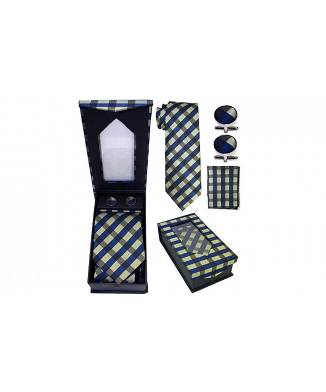 Designer Necktie Cufflink Handkerchief Set