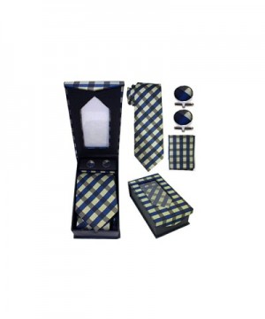 Designer Necktie Cufflink Handkerchief Set