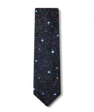 Microfiber Black Spaced Galaxy Necktie