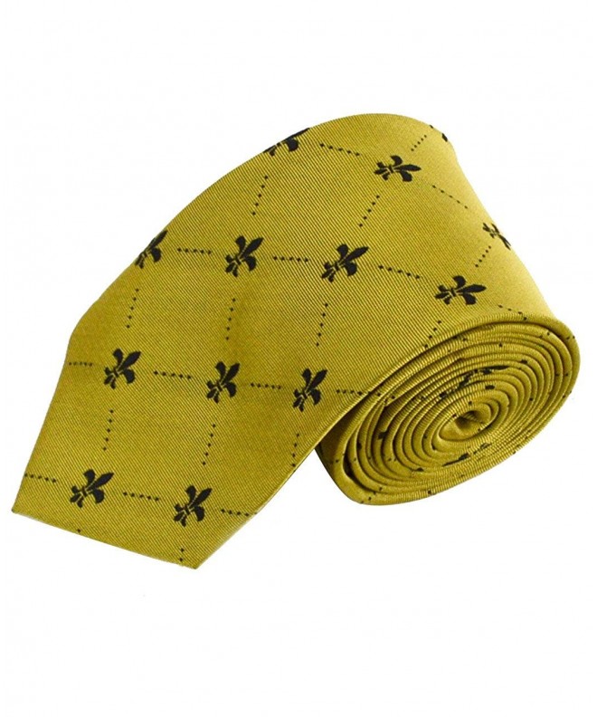 Gentlemans Fleur Lis Pattern Necktie